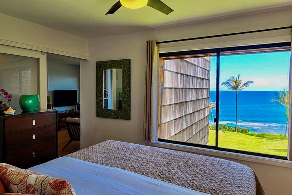 Cozy suite with lovely ocean views, washer/dryer & furnished lanai - near dining