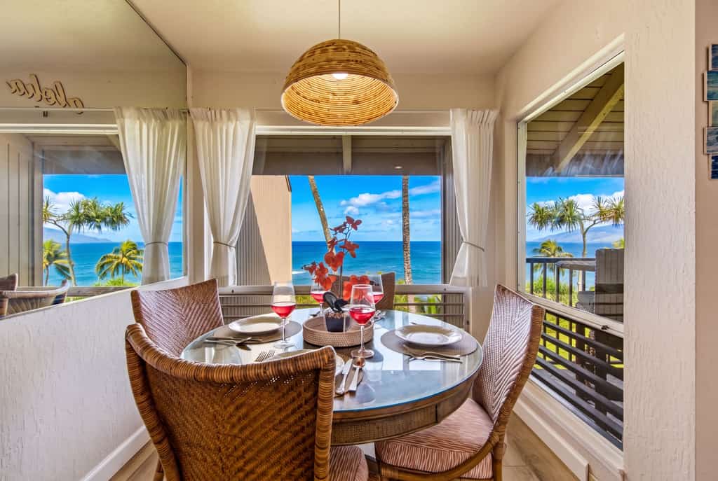 Oceanfront oasis with spectacular Bali Hai views, lanai, hot tub, pool & W/D