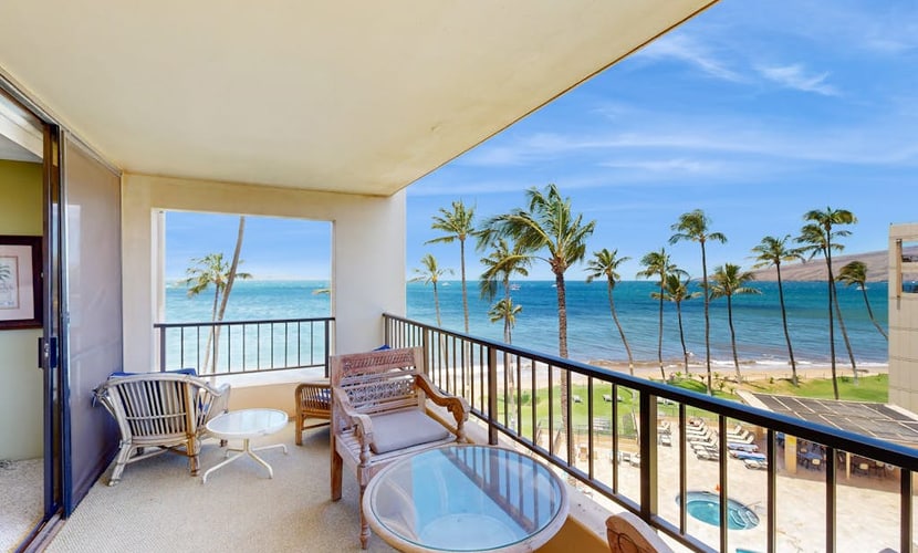 Sugar Beach Resort Corner Unit | Ocean-View Lanai & AC | Heated Pool, Hot Tub