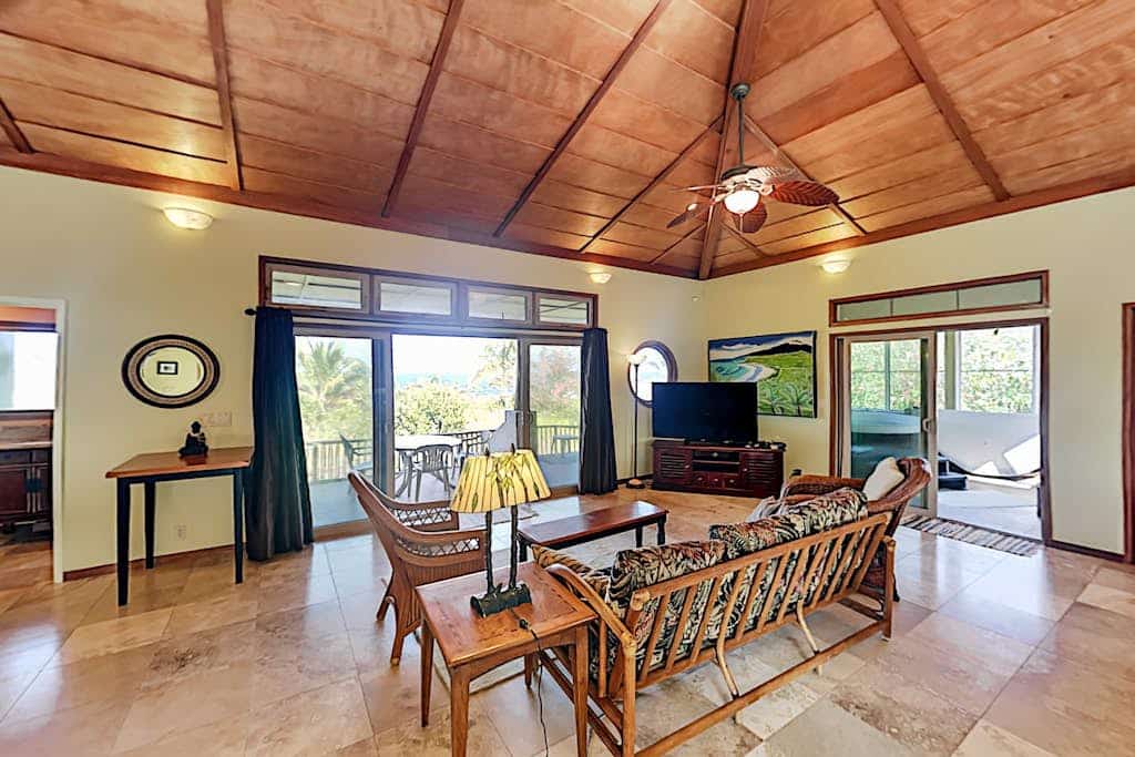 Spacious ocean-view getaway steps to coast with WiFi, patio