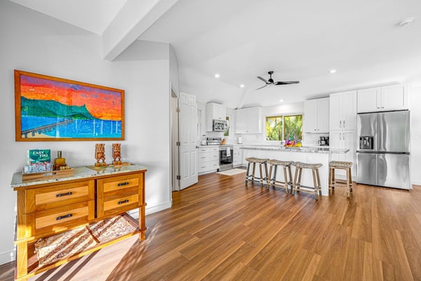 Renovated home on corner lot with Bali Hai view, amazing lanais & great location