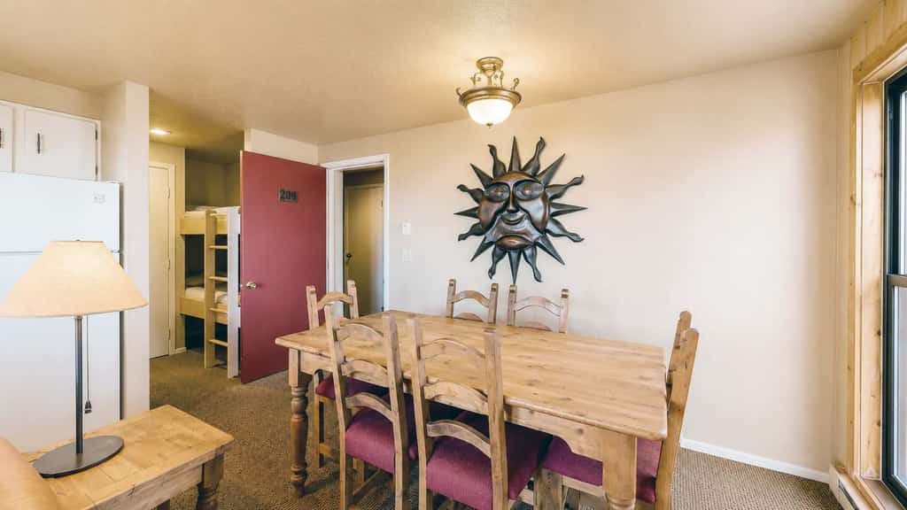 Stay slopeside at this ski-in/ski-out condo in the heart of Bogus Basin. Perfect for families, couples, or small groups, this first-floor condo offers direct access to the mountain, a fully stocked kitchen, private deck with sweeping Horseshoe Bend Valley views, and flexible sleeping arrangements. Spend the day skiing, hiking, or mountain biking, then relax in the comfort of your mountain retreat just 20 miles from downtown Boise.