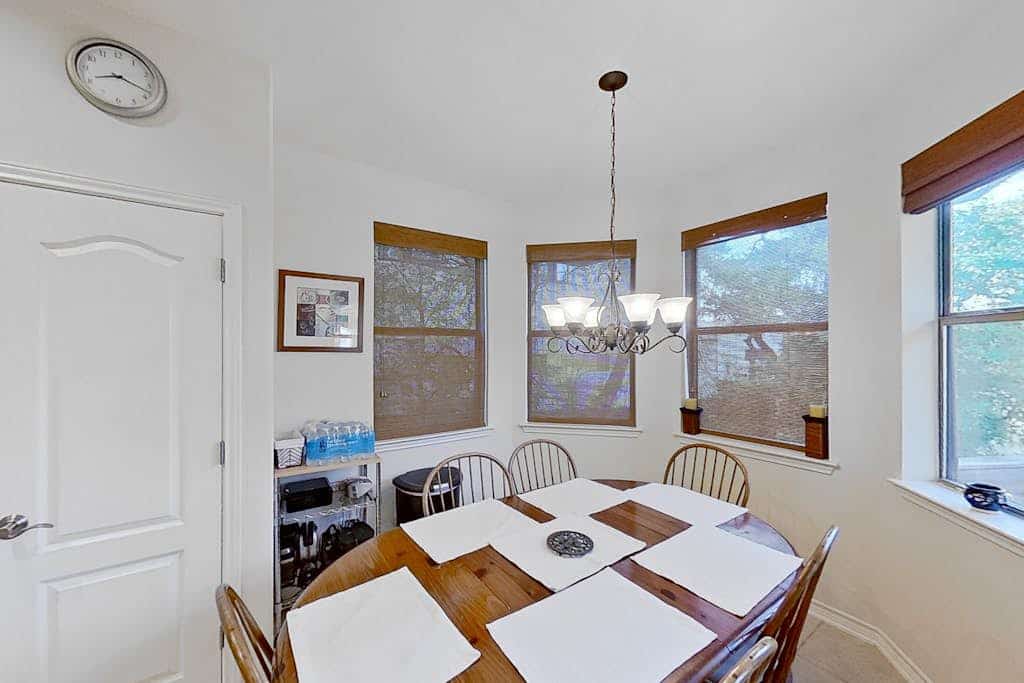 Scenic retreat with fenced yard, patio, central AC, & washer/dryer
