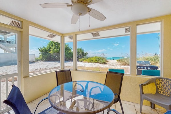 Adorable beachfront rental in a great location with Gulf access right outside