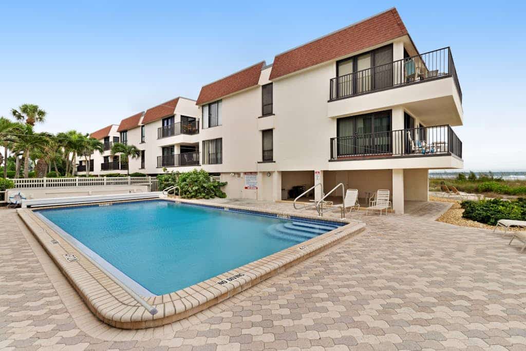 Casual beachside getaway with pool, and easy beach access