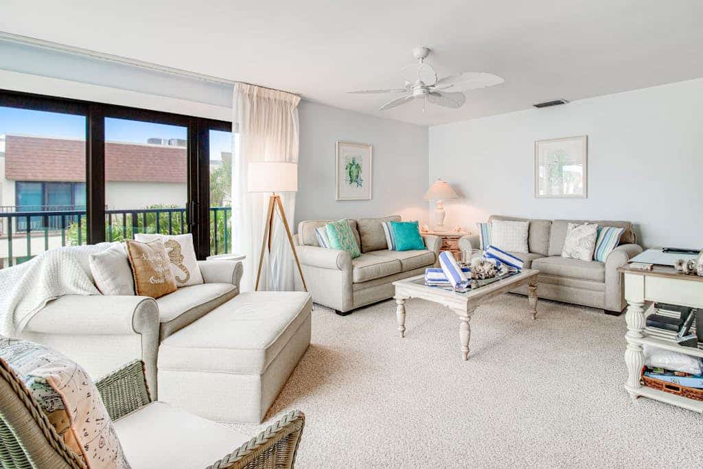 Waterfront condo with pool and easy access to sugar sand beach