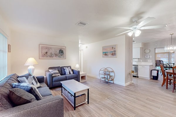Single-story home with private yard, enclosed patio, updated interior, & W/D