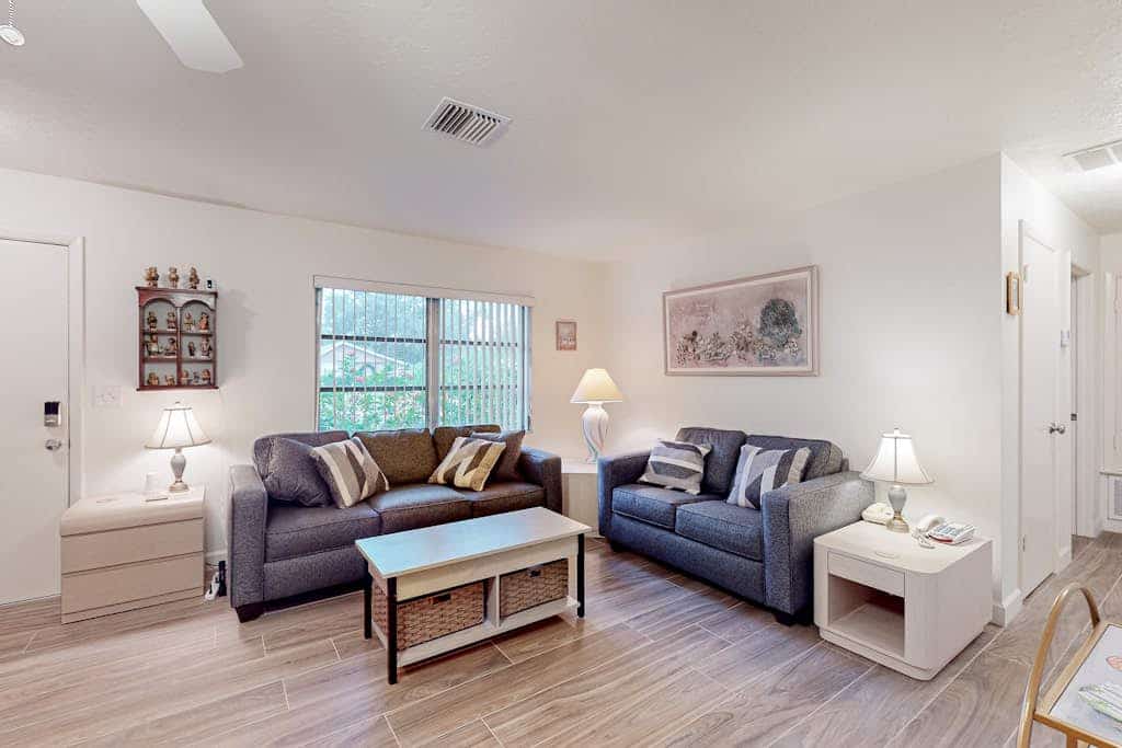 Single-story home with private yard, enclosed patio, updated interior, & W/D