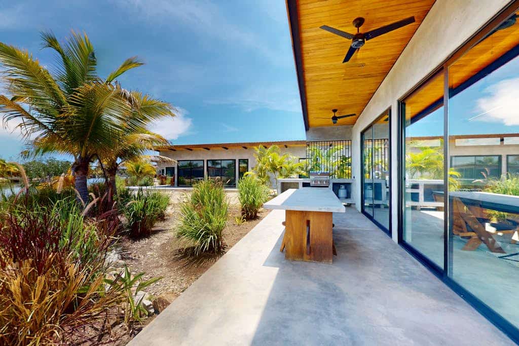 Spacious dog-friendly villa with king beds, private pool, water views & BBQ deck