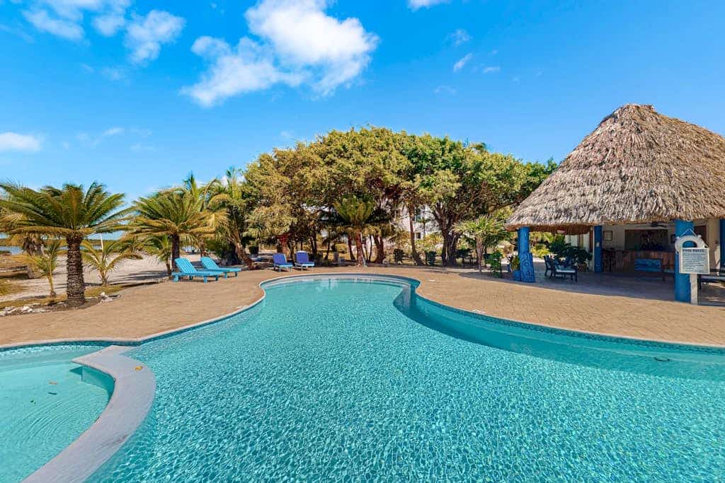 Tranquil apartment with modern amenities, and serene outdoor pool