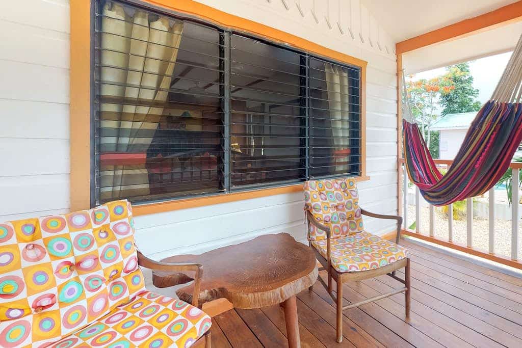 Charming cabana with a porch, hammock, strong WiFi, and a shared pool & grill