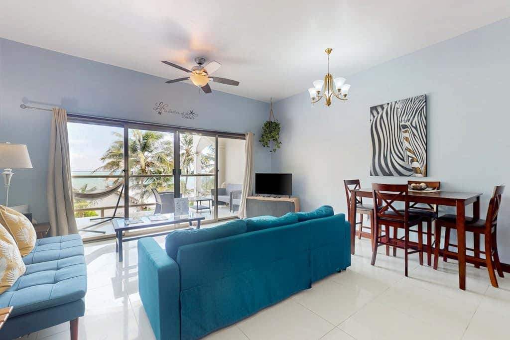 B2 at Blue Water Beach Villas -Gold Standard Certified | 1 Bed San Pedro, Be Condo | Vacasa website image