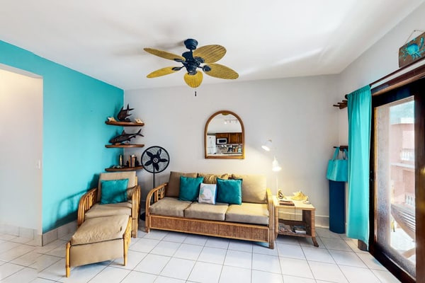 Ocean-view 3rd-floor condo with outdoor pool, dock, grill, balcony, beach access
