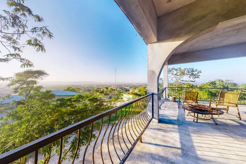 Enchanting home with pool, volleyball, mountain/city views & AC
