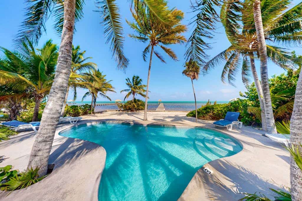 Stunning Oceanfront Villa w/ Private Pool, Dock, Ocean View, Partial AC & WiFi