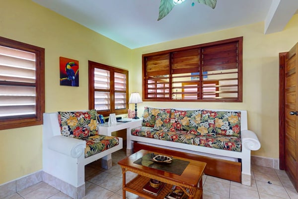 Ocean view condo w/ shared pool, free WiFi & partial AC - steps from the ocean