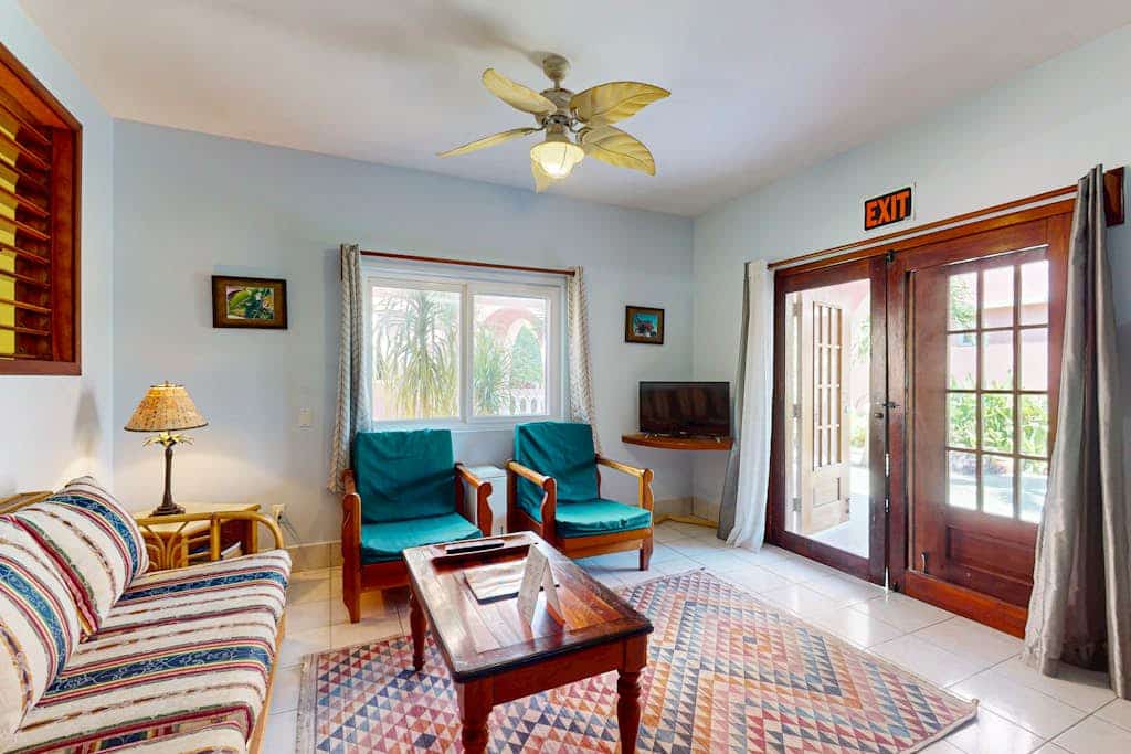Peaceful dog-friendly condo w/ ocean view, shared pool, free WiFi & partial AC