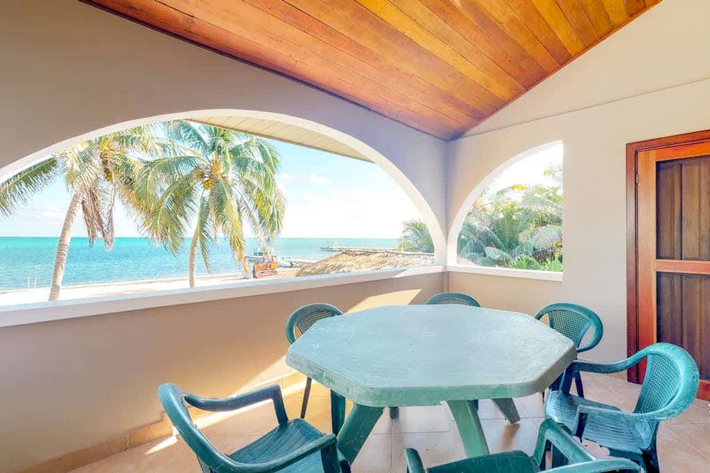 Family-friendly beachfront condo w/shared pool/dock, sea view, WiFi & partial AC