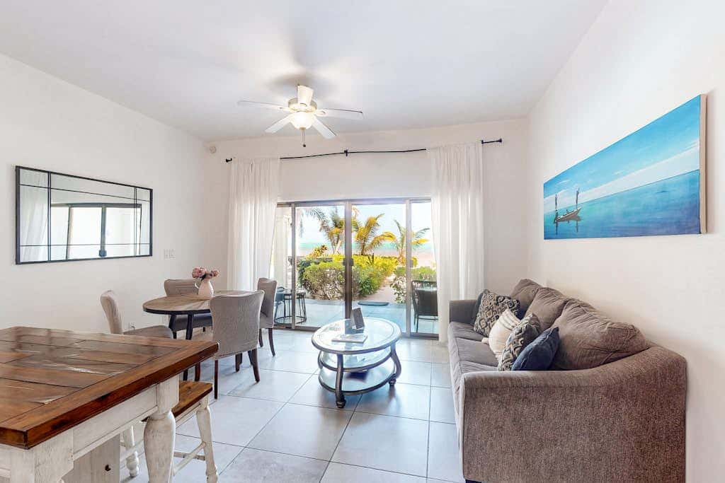 B1 at Blue Water Beach Villas -Gold Standard Certified | 1 Bed San Pedro, Be Condo | Vacasa website image
