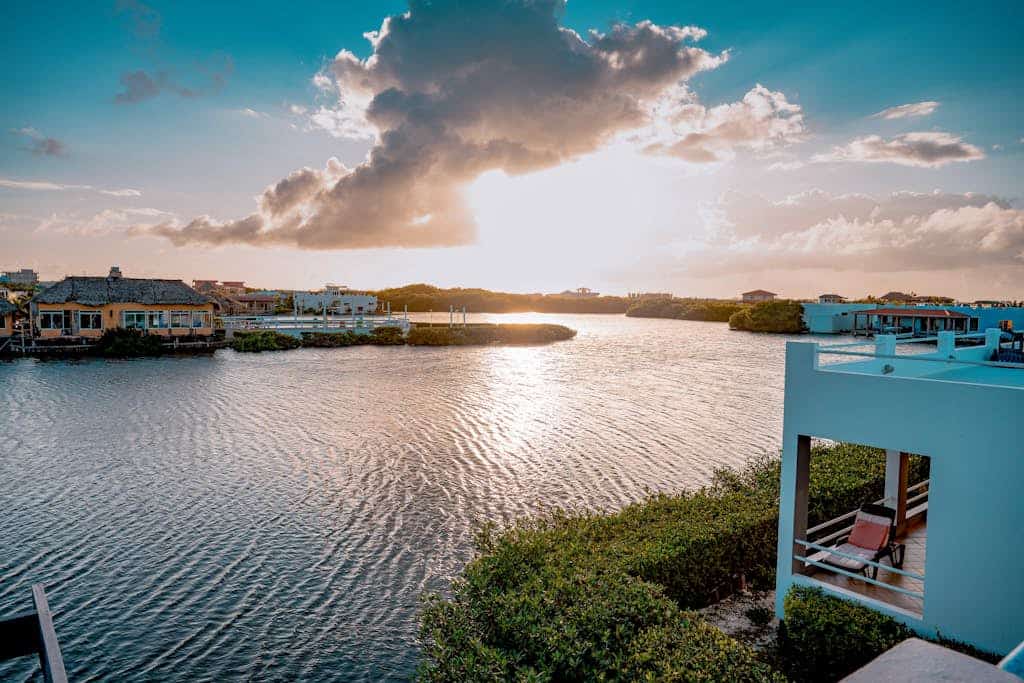 Waterfront villa with outdoor pool, washer/dryer, & central AC