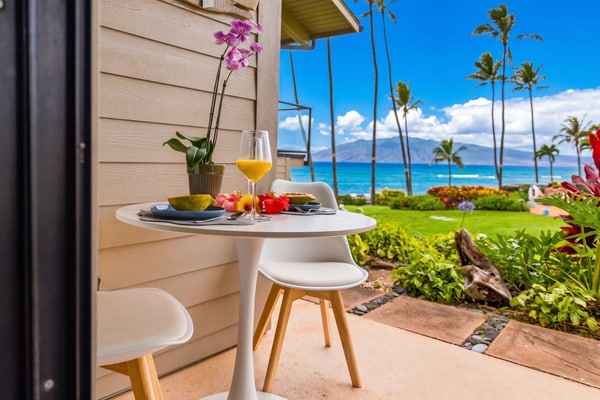Lovely oceanfront oasis with pool, grills & patio