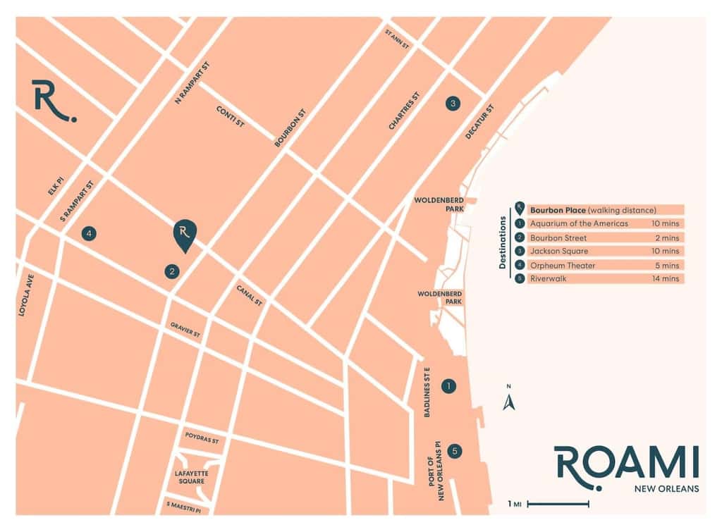 Roami at Bourbon Place |1 Block to Bourbon St| 1BR