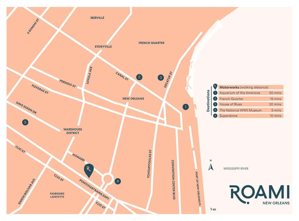 Roami at Motorworks | Near Bourbon St. | 2BR