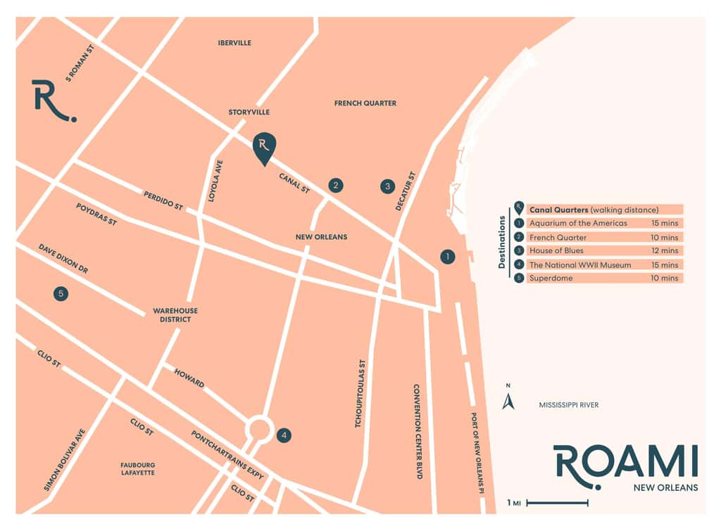 Roami at Canal Quarters near French Quarter