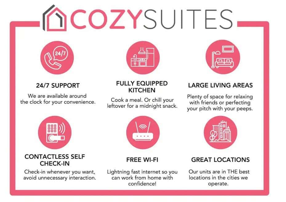 TWO CozySuites Nora 3BR/2BA near Fashion Mall