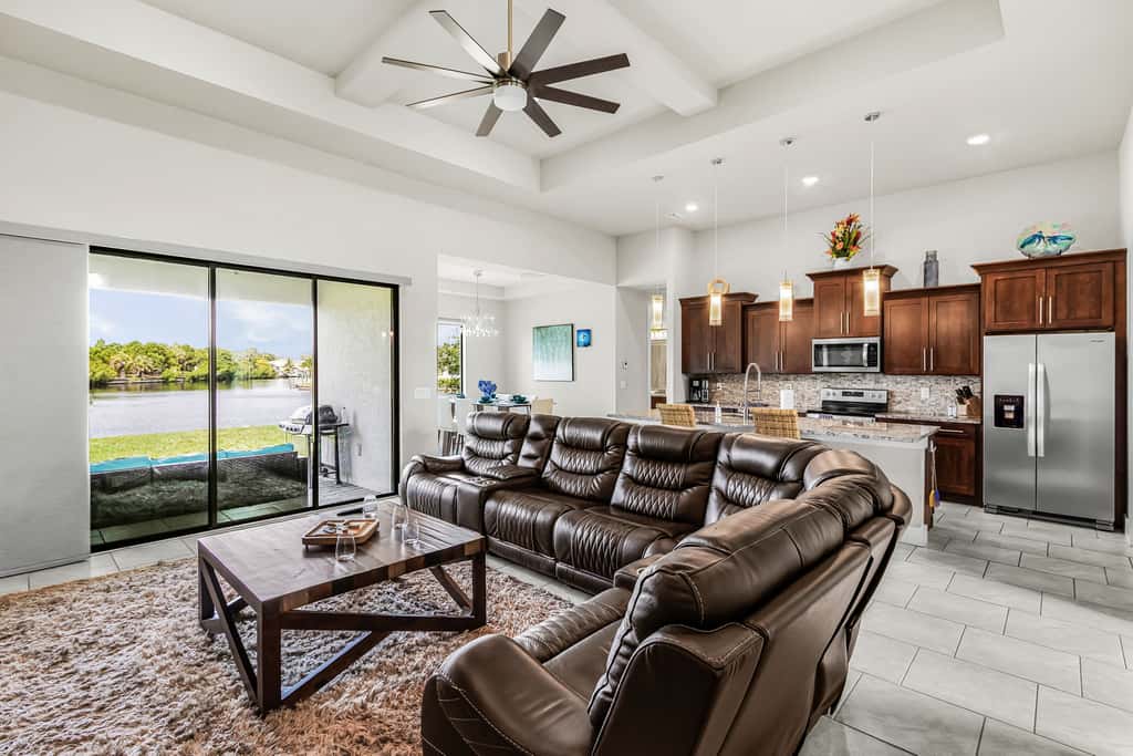 Spacious Waterfront Home in Cape Coral with Private Boat Slip and Hot Tub