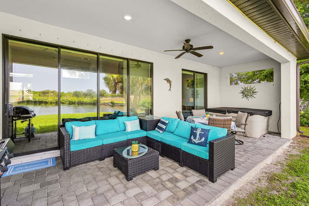 Spacious Waterfront Home in Cape Coral with Private Boat Slip and Hot Tub