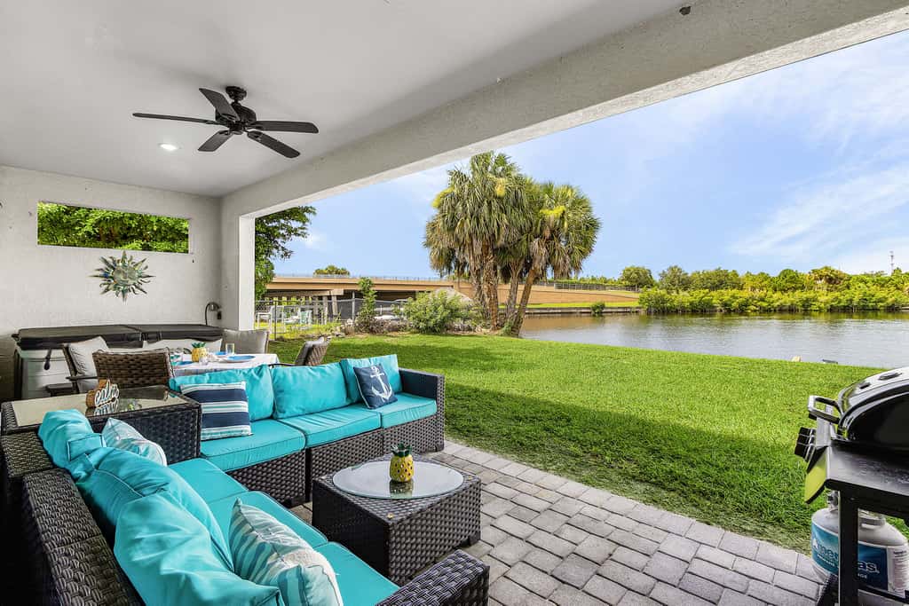 Spacious Waterfront Home in Cape Coral with Private Boat Slip and Hot Tub