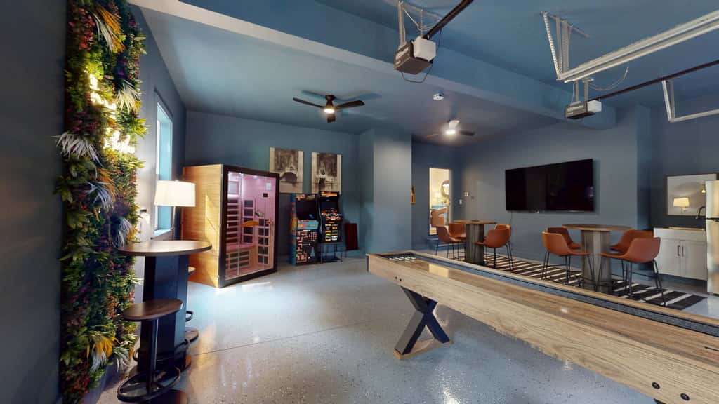Great for gatherings, hot tub, sauna, gas grill, firepit, gameroom, outdoor seating
