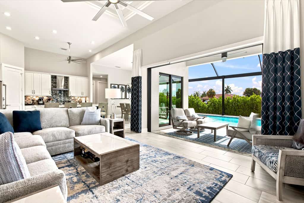 Escape to paradise in this beautiful Marco Island retreat, thoughtfully designed for comfort, relaxation, and unforgettable memories. With a spacious, open layout, this home is ideal for families, couples, or groups looking to enjoy the best of Florida's Gulf Coast.

Step outside to your own private oasis featuring a sparkling swimming pool and a fully equipped outdoor kitchen—perfect for soaking up the sunshine, enjoying alfresco meals, or relaxing after a day at the beach. Families will appreciate the kid-friendly amenities and generous indoor and outdoor spaces that make it easy for everyone to unwind.

Conveniently located near Marco Island's beautiful beaches, shopping, waterfront dining, and popular activities like boating, fishing, and cycling, this home offers the perfect balance of adventure and tranquility.

Inside, you'll find all the comforts of home, including a fully stocked kitchen, complimentary Wi-Fi, a washer and dryer, and comfortable living spaces designed for a stress-free stay. Whether you're planning a weekend escape or an extended vacation, this inviting island retreat is the perfect place to relax, reconnect, and experience everything Marco Island has to offer.