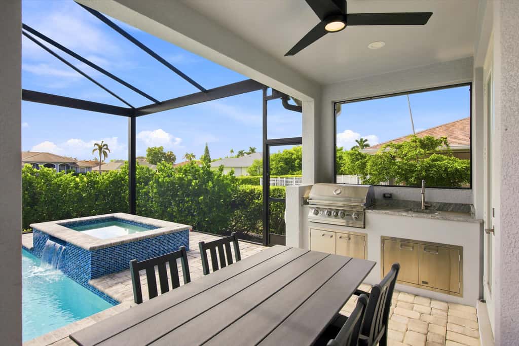 Gorgeous 3 Bedroom Marco Island Home with Private Pool and Outdoor Kitchen