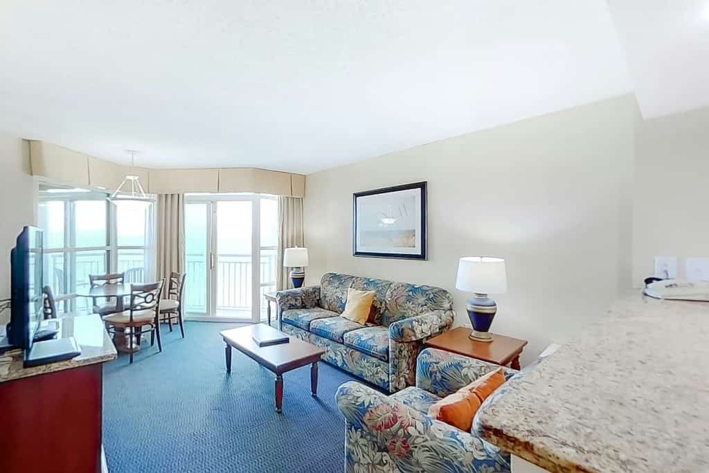 Your perfect Myrtle Beach getaway starts here! Welcome to this comfortable 1-bedroom condo at the Carolinian Beach Resort, located on the 19th floor with beautiful partial ocean views. It's an ideal retreat for couples, small families, or anyone looking for a relaxing beach escape.