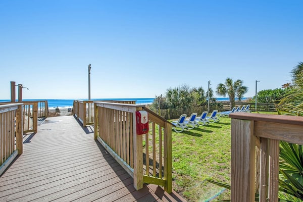 Your search for the perfect Myrtle Beach getaway ends here! Welcome to this beautifully maintained 1-bedroom, 1-bath condo at the Carolinian Beach Resort, offering a comfortable retreat for couples, small families, or groups of up to 4 guests.
Located on the 10th floor, this inviting condo features a king-size bed in the bedroom and a sleeper sofa in the living room, comfortably sleeping up to 4 guests. Enjoy a partial ocean view, relax in the comfortable living space, and take advantage of the convenience of a private washer and dryer and central air conditioning.