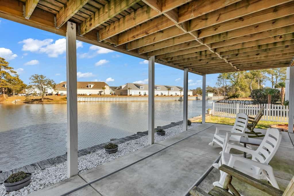 Waterfront Home with Multiple Decks, Central AC, WiFi, and Outdoor Shower