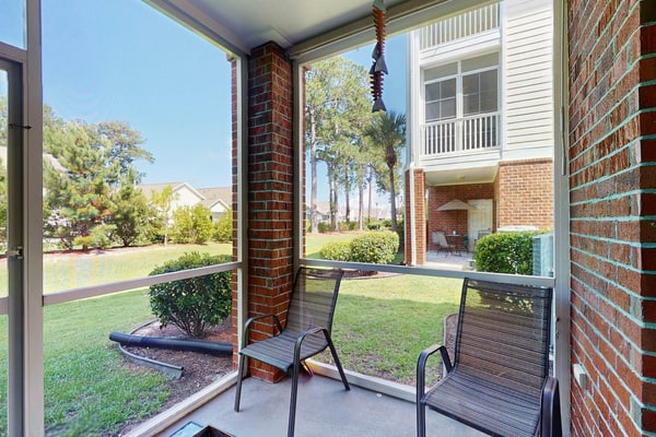 Little River condo located on the first floor with pool & patio