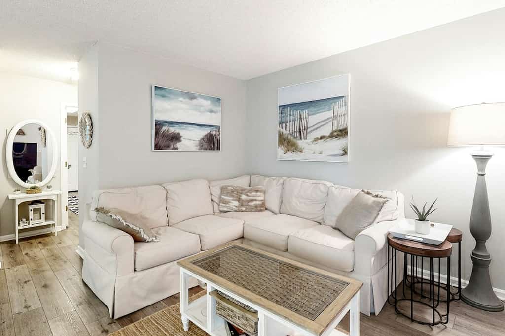 Dog-friendly condo with ocean views, large deck, washer/dryer & central AC
