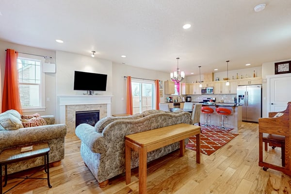 2-story home in great location with fireplace, grill, fast WiFi, & streaming