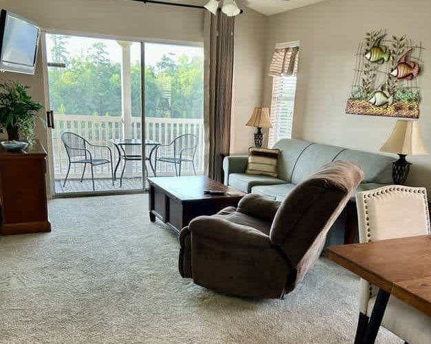 Welcome to Waterway Village 16I! Nestled within the peaceful, gated Waterway Village community, this beautifully maintained 2 bedroom, 2 bathroom condo offers the perfect blend of comfort, convenience, and relaxation for your next Myrtle Beach getaway. Featuring a king bed in the primary suite , along with two twin beds in the second bedroom and a full sized sleeper sofa in the living room, this inviting retreat comfortably accommodates up to 6 guests.