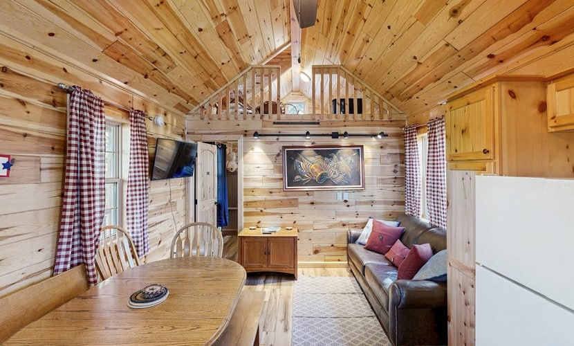 Escape to Meandering Moose Cabin, a secluded mountain retreat in Florissant, Colorado. Surrounded by endless hiking and biking trails, this knotty-pine cabin offers the perfect getaway for nature lovers. Relax on the spacious deck, enjoy the open living area, and explore nearby gems like Pikes Peak and Florissant Fossil Beds. Whether you are skiing in winter or hiking in summer, this cozy home provides a peaceful base for your next Colorado adventure. Comfort meets nature in this tranquil mountain escape.