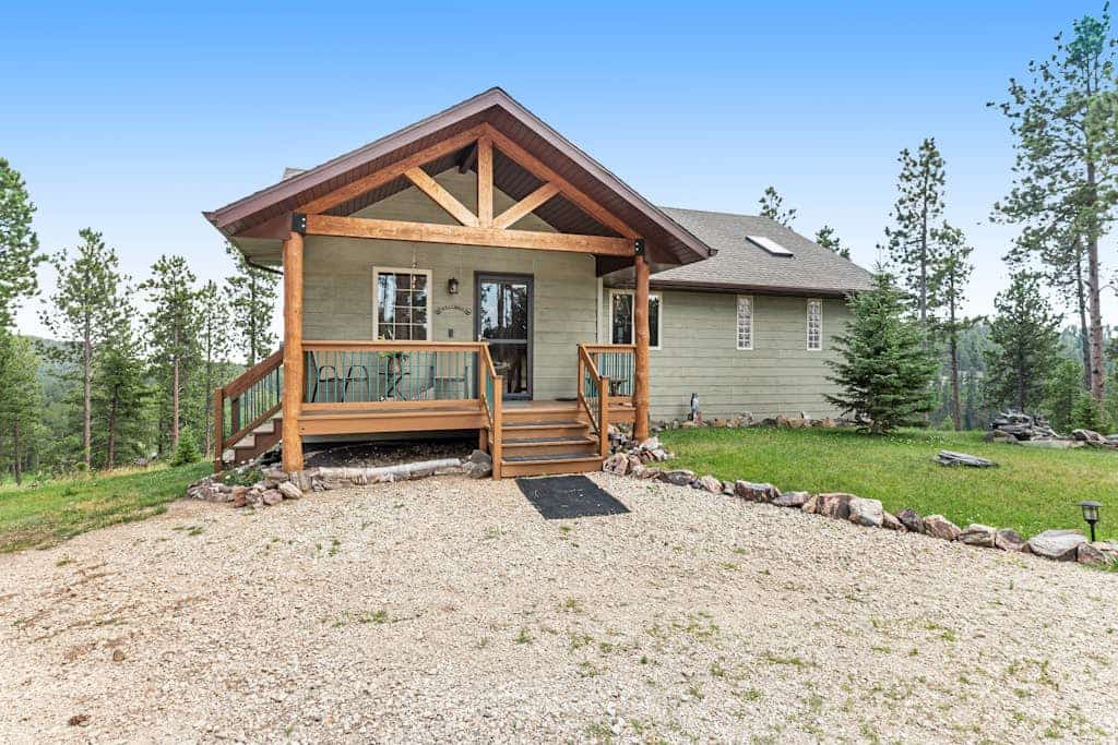 Check out Cliffview Cabin in Nemo for your next Black Hills trip. This big three bedroom spot is perfect if you love ATVs since you can hit the trails right from the house and then soak in the private hot tub. You can hang out with the family playing foosball, enjoy the views from the deck, or head over to the quiet pond nearby. We are located right between Rapid City and Sturgis, so it is the best place to get a mix of adventure and mountain relaxation for your group or family getaway.
