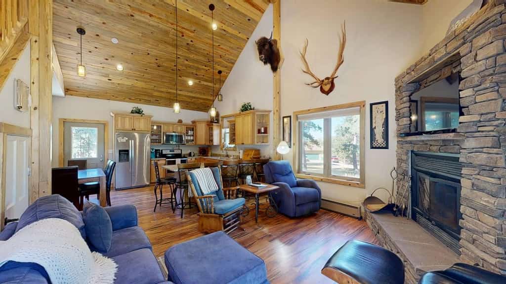 Experience the ultimate Black Hills getaway at Legacy Lodge, a spacious four bedroom retreat near Deadwood. Whether you are skiing at Terry Peak, exploring the Mickelson Trail, or enjoying local history, our lodge is the perfect home base. Relax on your private patio, cook in our fully equipped kitchen, and unwind in comfort. Ideally positioned for ski trips, rally week, or summer sightseeing, this lodge offers the space and amenities your family needs.