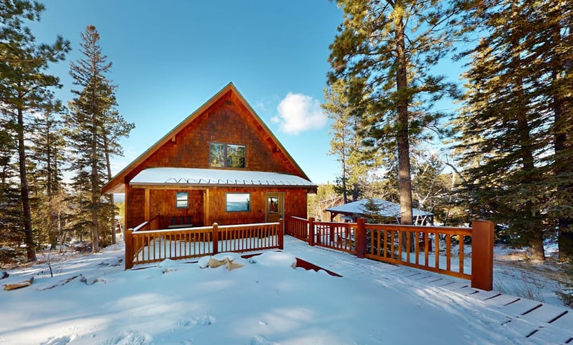 Escape to Buffalo Lodge, a stunning three-story cabin in the Black Hills near Lead, South Dakota. Perfect for families, this spacious retreat features four decks with breathtaking mountain views and a private hot tub for ultimate relaxation. Enjoy a cozy fireplace, a fun-filled game room, and a modern kitchen. Ideally located minutes from Terry Peak Ski Area and close to Deadwood, this cabin offers year-round adventure, from winter skiing to summer hiking and fishing. Your perfect mountain getaway starts here.