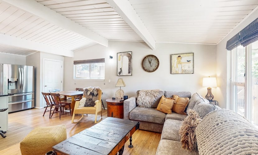 Experience the perfect blend of rustic charm and modern convenience at Goldfish Glen. This pet-friendly two-bedroom Colorado Springs home features a stunning backyard with a scenic waterfall pond and fire pit. Enjoy central air and a fully equipped kitchen before heading out to explore iconic landmarks like Garden of the Gods and Pikes Peak. Whether you are seeking adventure or a cozy retreat with your dog, our home provides the ideal base for your next mountain getaway.