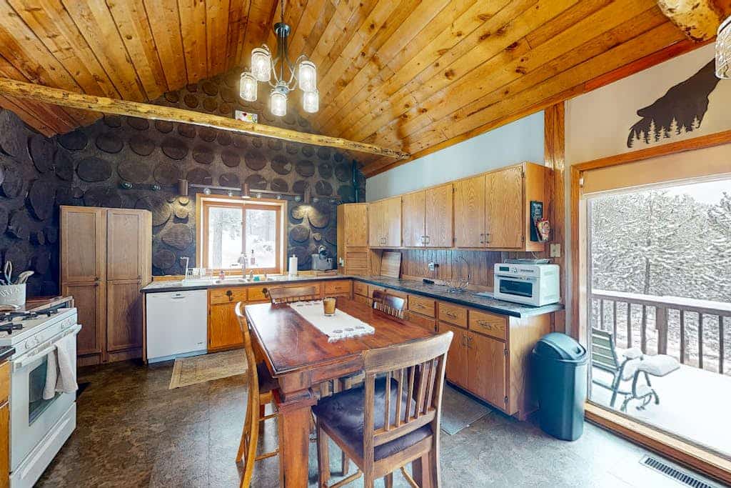 Experience a unique escape at this custom built 2 bedroom cabin near Custer. Crafted with a one of a kind stacked cordwood design, this retreat blends rustic charm with modern comfort. Enjoy high vaulted ceilings, a cozy wood stove, and a spacious deck perfect for watching Black Hills sunsets. Located minutes from Mount Rushmore, Custer State Park, and Crazy Horse, our haven is the ideal base for couples and families looking to explore South Dakota while enjoying a serene and character filled getaway.