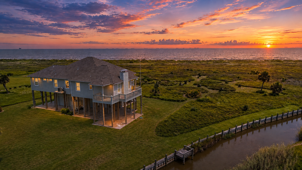 Beachfront + Canal: 4BR/4BA w/ Ocean Views & Fireplace