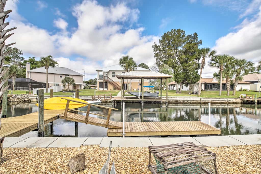 Canal-Front Home w/ Boat Dock in Crystal River